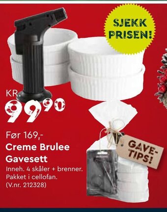 Mekk Creme Brulee Gavesett tilbud