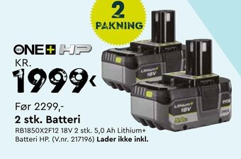 Mekk 2 stk. Batteri tilbud