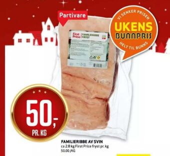 Bunnpris First price ribbe tilbud