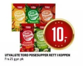 Bunnpris Rett i koppen instant retter tilbud