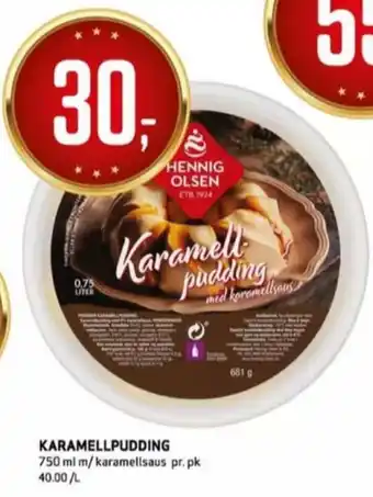Bunnpris Hennig-olsen pudding tilbud