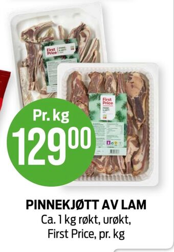Kiwi First price pinnekjøtt tilbud