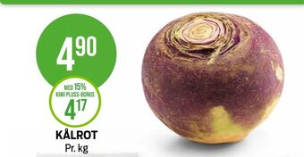 Kiwi Ukjent kålrot tilbud
