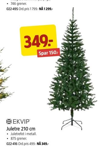 Jula Juletre 210 cm tilbud