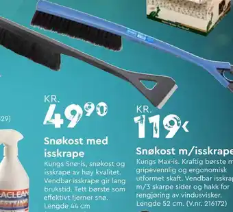 Mekk Snøkost med isskrape tilbud