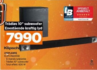 POWER Klipsch soundbar tilbud