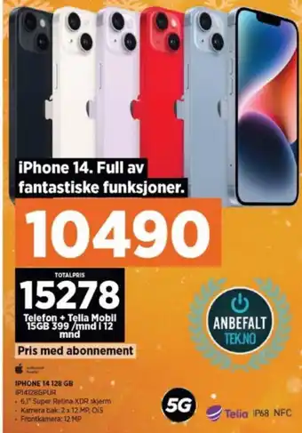 POWER Apple iphone 14 mobiltelefon tilbud