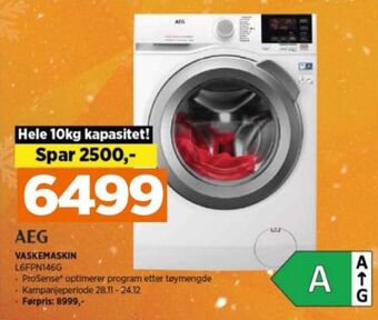 POWER Aeg vaskemaskin tilbud