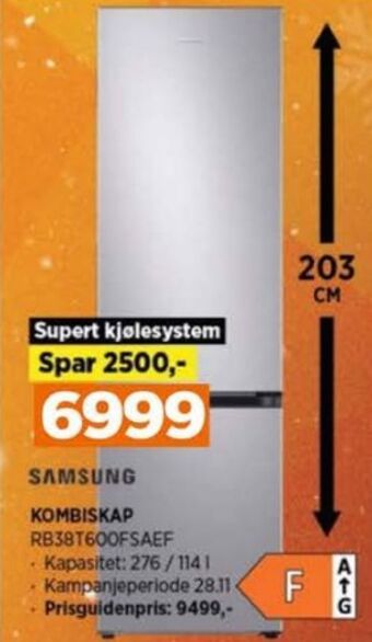 POWER Samsung kombiskap tilbud