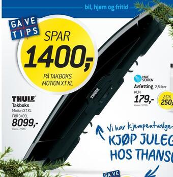 Thansen Takboks tilbud