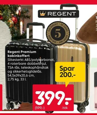 Rusta Regent premium kabinkoffert tilbud