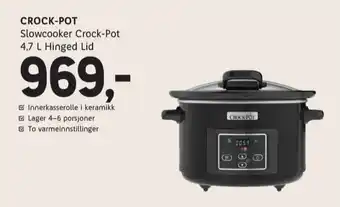 ELON Crock pot slowcooker tilbud