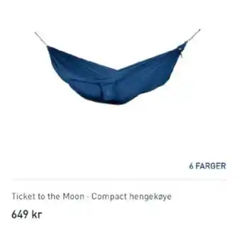 Intersport Ticket to The Moon . Compact Hengekøye tilbud