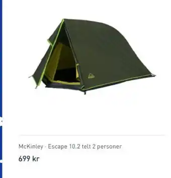 Intersport McKinley Escape 10.2 Telt 2 Personer tilbud