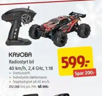 Jula Radiostyrt Bil 40km/h, 2.4 GHz, 1:18 tilbud