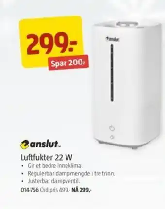 Luftfukter 22W