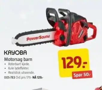 Jula Motorsag Barn tilbud