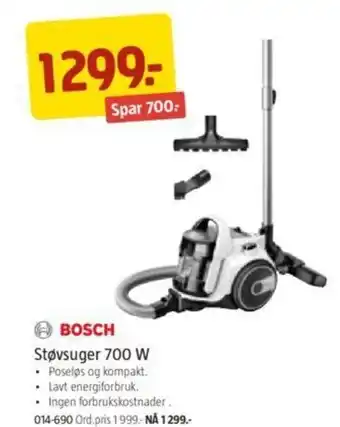 Jula Støvsuger 700W tilbud