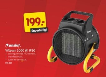 Jula Vifteovn 2000W, IP20 tilbud