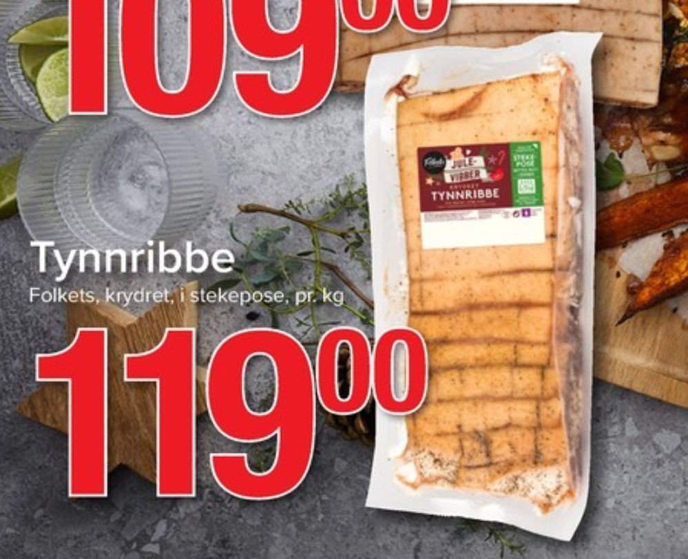 Eurospar Folkets ribbe tilbud