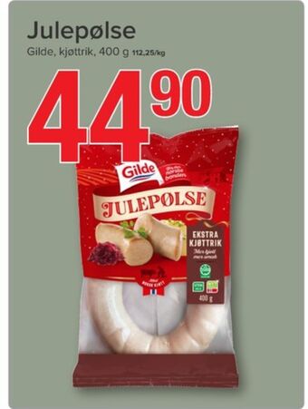 Eurospar Gilde julepølse tilbud