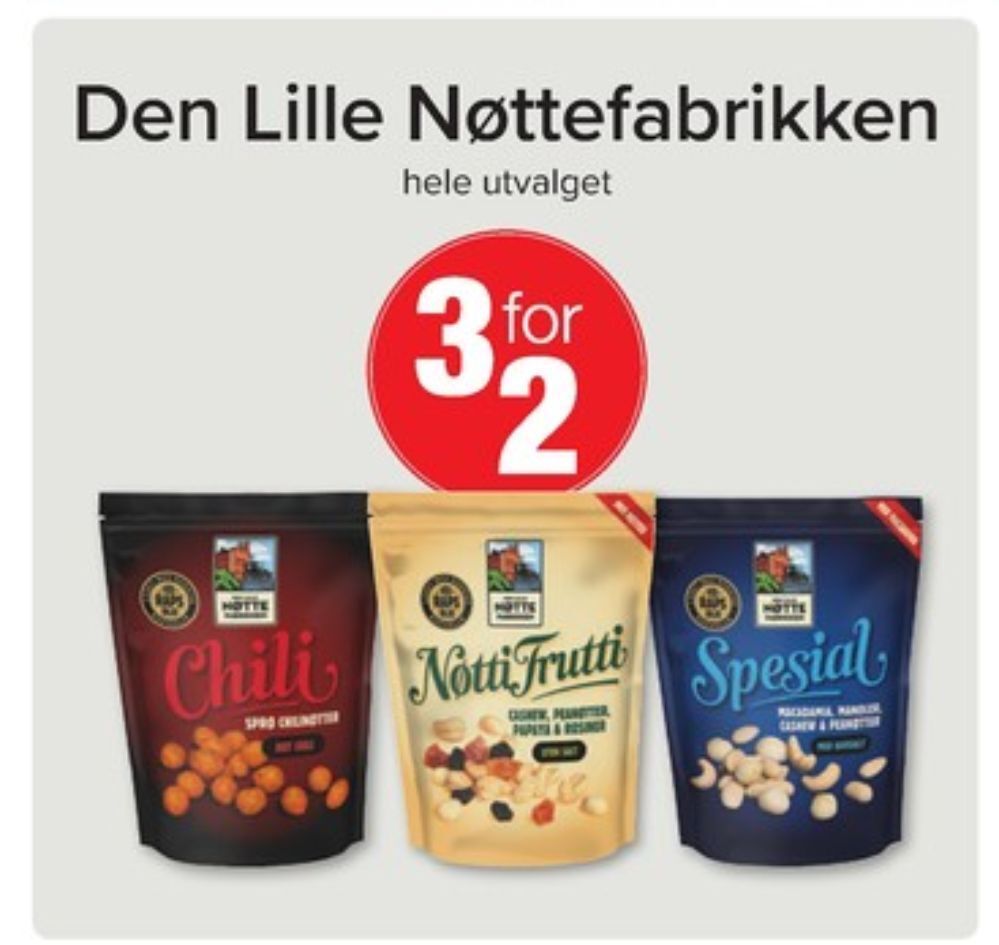 Eurospar Den lille nøttefabrikken imageannons tilbud