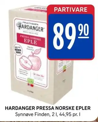 Rema 1000 Hardanger Pressa Norske Epler tilbud