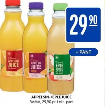 Rema 1000 Appelsin -/Eplejuice tilbud