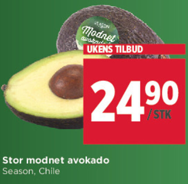 Meny Stor Modnet Avokado tilbud