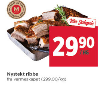 Meny Nystekt Ribbe tilbud