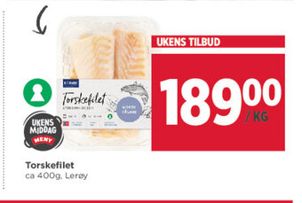 Meny Torskefilet tilbud