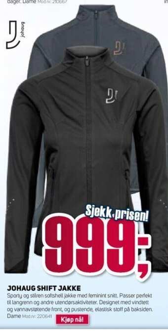 Sport 1 Johaug Shift Jakke tilbud