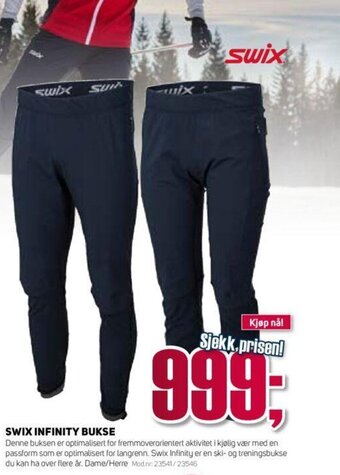 Sport 1 Swix Infinity Bukse tilbud