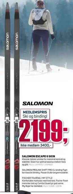 Sport 1 Salomon Escape 6 Skin tilbud