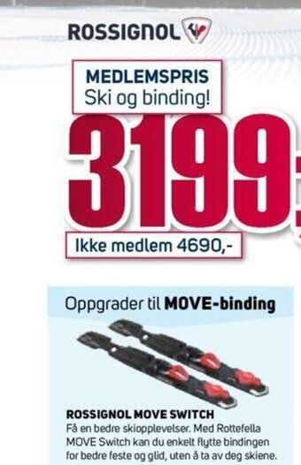 Sport 1 Rossignol Move Switch tilbud