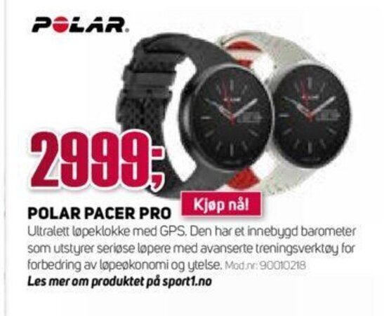 Sport 1 Polar Pacer Pro tilbud
