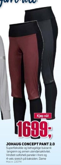 Sport 1 Johaug Concept Pant 2.0 tilbud