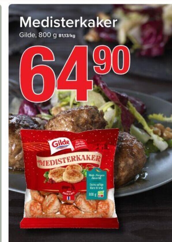 Spar Medisterkaker tilbud