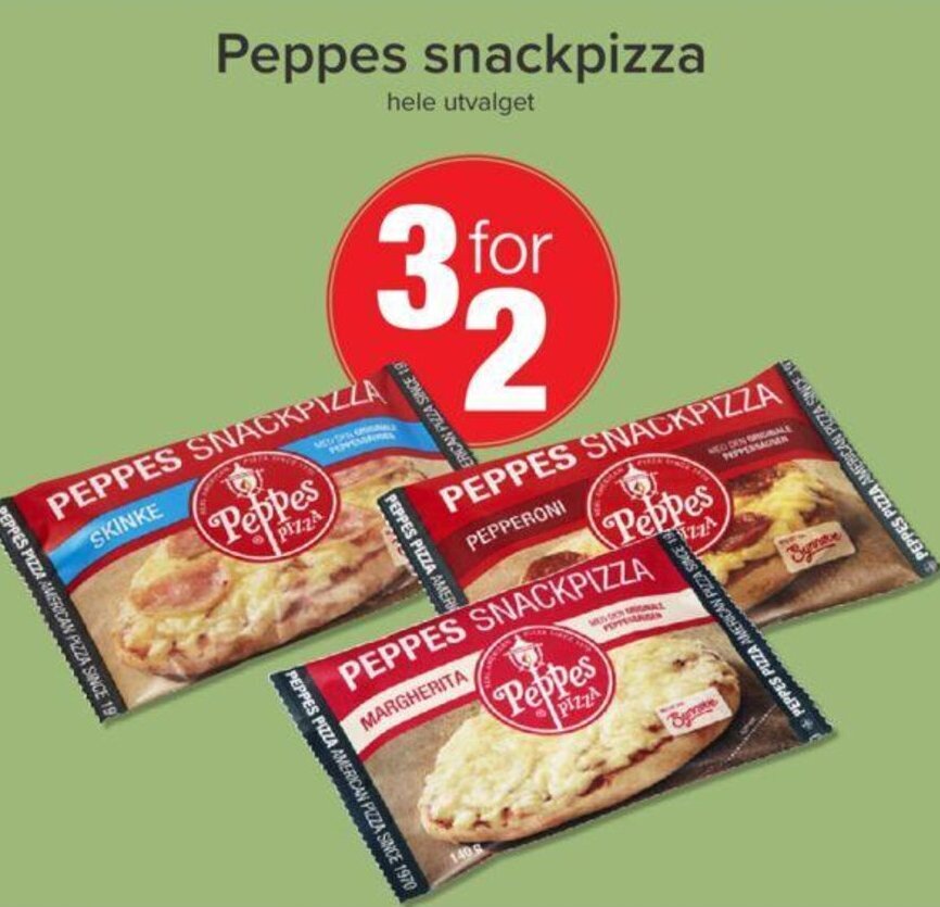 Spar Peppes Snackpizza tilbud