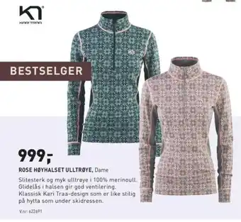 Intersport Rose Høyhalset Ulltrøye tilbud