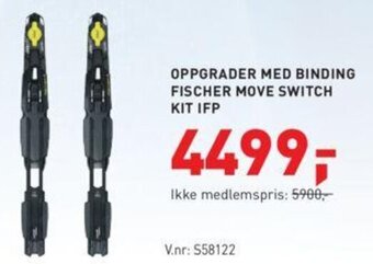 Intersport Oppgrader Med Binding Fischer Move Switch Kit IFP tilbud
