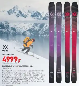 Intersport Rise Beyond 96 Topptur / Freeride SKI tilbud