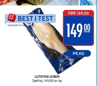 Rema 1000 Lutefisk u/ben tilbud