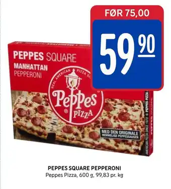 Rema 1000 Peppes square pepperoni tilbud