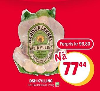 Coop Extra Dsh kylling tilbud