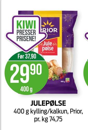Kiwi Julepølse tilbud