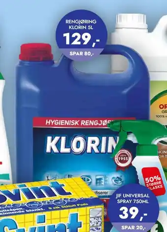 Lyreco Rengjøring klorin 5l tilbud