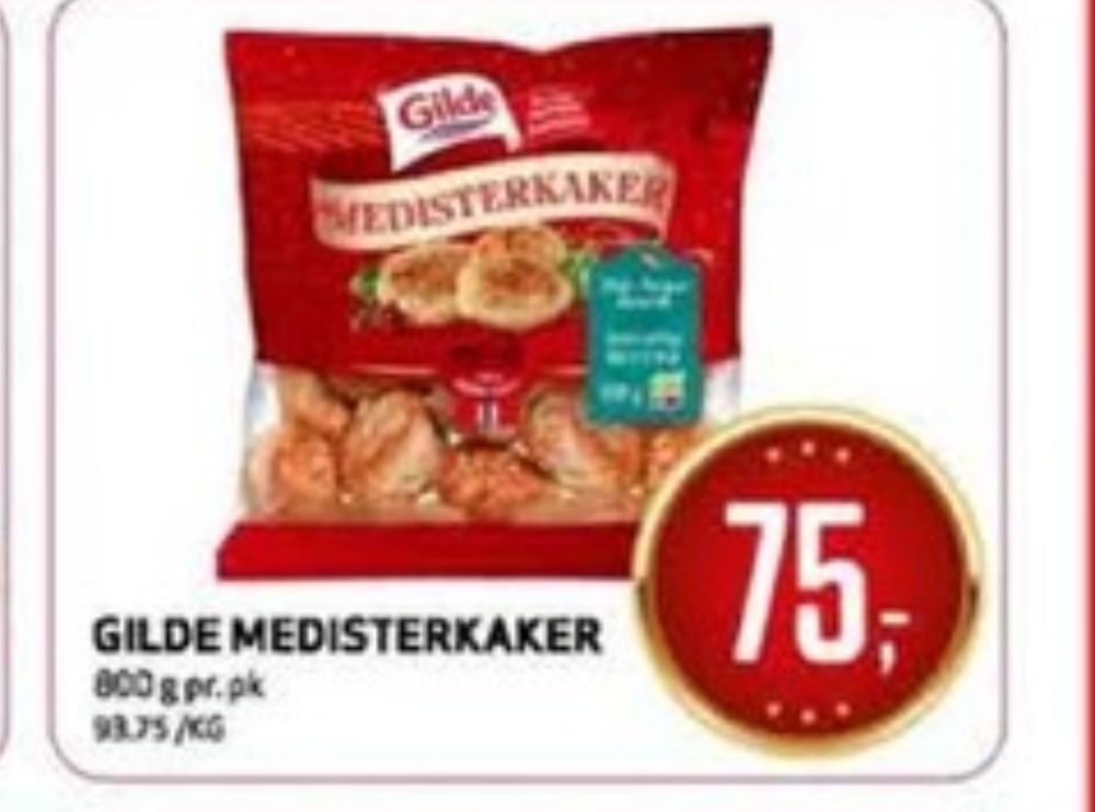 Bunnpris Gilde medisterkaker tilbud