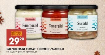 Coop Mega Gjendemsjø sild tilbud