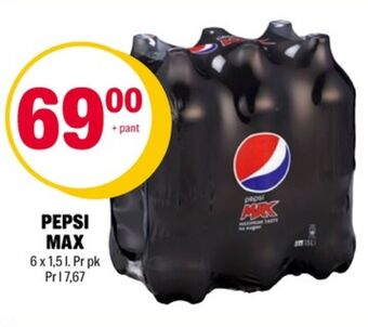Coop Extra Pepsi max brus tilbud